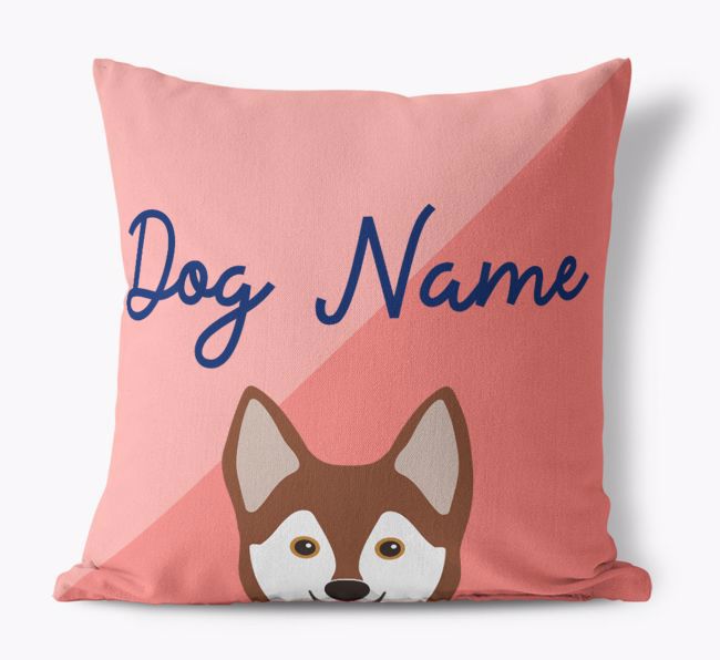 Peeking Name: Personalised {breedFullName} Cushion